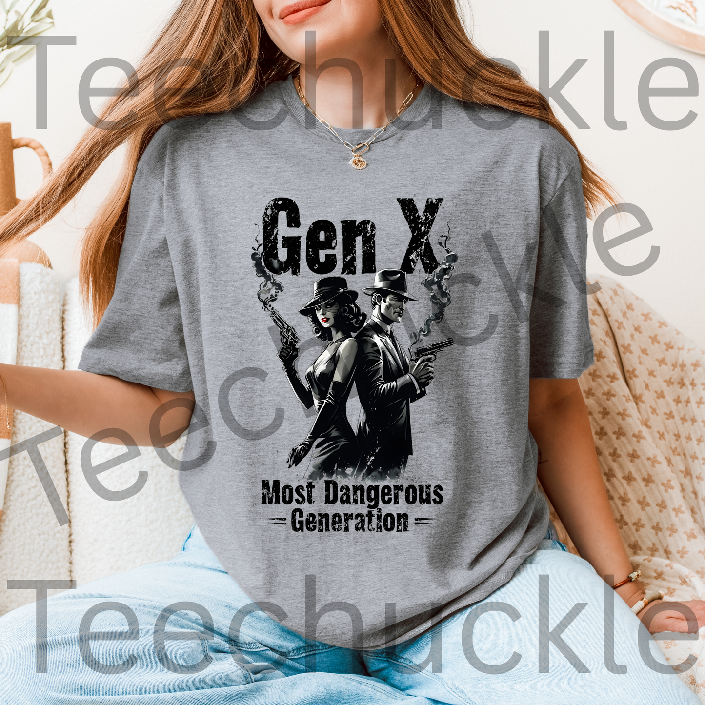 Teechuckle Unisex Gen x Most Dangerous Generation T-Shirt