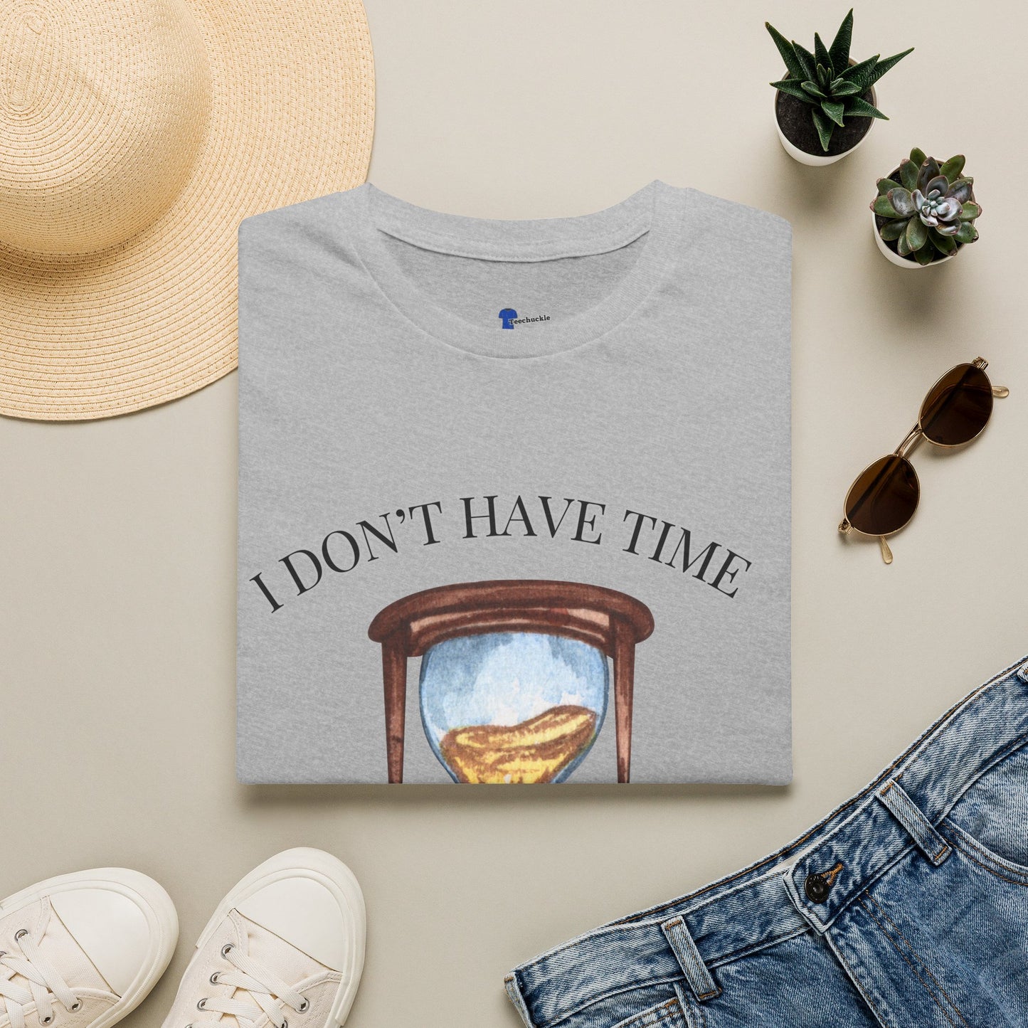 Hourglass Design (Long Title)Sarcastic Gen X Hourglass Shirt, I Don't Have Time For This Funny T-Shirt, Retro Watercolor Graphic Tee, No Patience Relatable Humor, Moody Antique Aesthetic, Blunt...