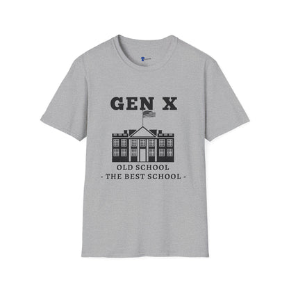 Gen X Old School Shirt, The Best School Generation X T-Shirt, Retro Schoolhouse Graphic Tee, 80s Nostalgia Clothing, Funny Vintage Institutional Gift