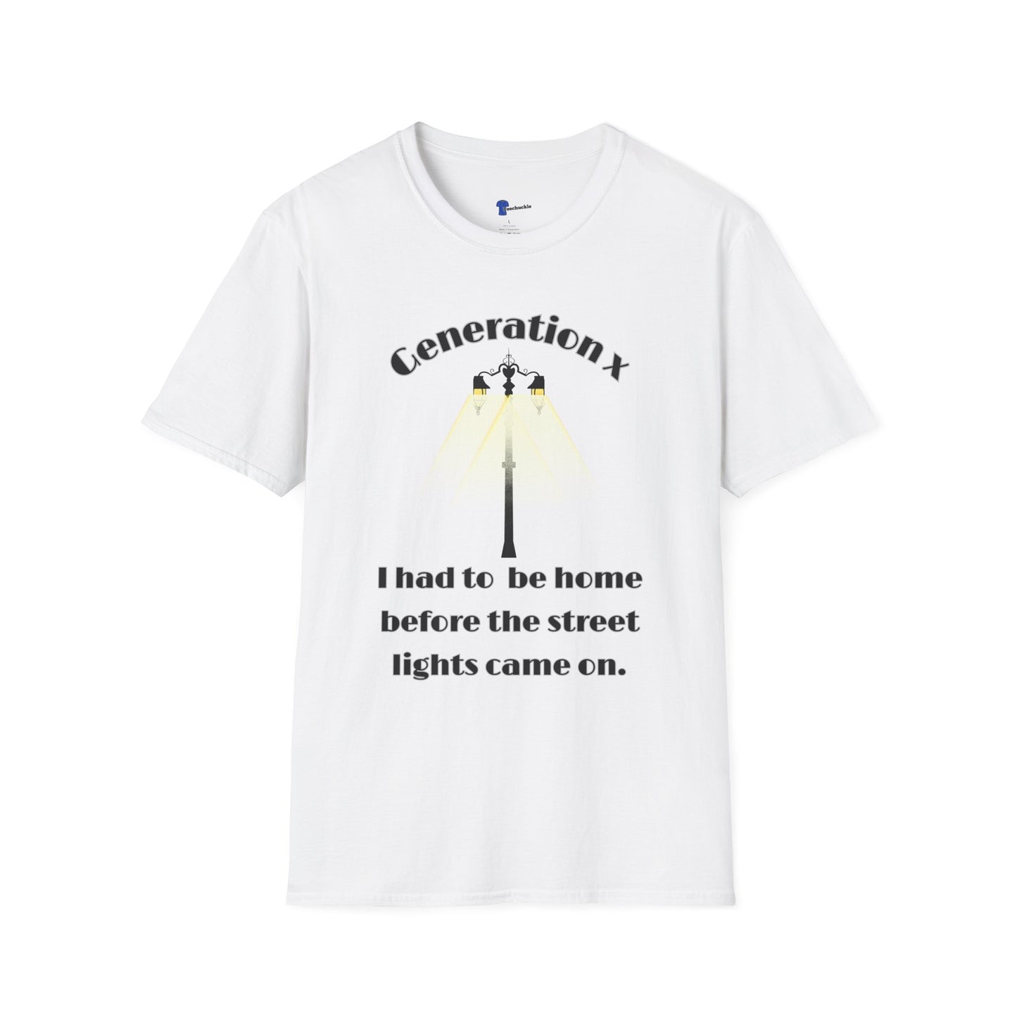 Funny Gen X Street Lights T-Shirt - Retro 80s Latchkey Kid Nostalgia Tee