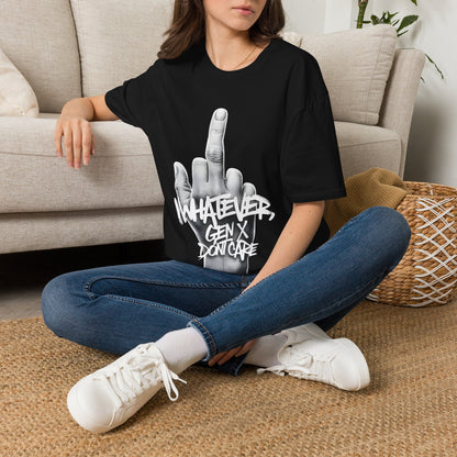 Funny Gen X Whatever T-Shirt | Retro 90s Grunge Hand Tee
