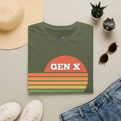 Gen X Retro Sunset T-Shirt | Funny Generation X Attitude Tee | Sarcastic I Say What Everyone Is Thinking Shirt
