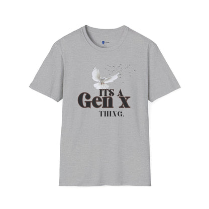 Gen X shirt, Its a Gen X Thing Graphic Tee, Vintage Generation X T-shirt, Retro 80s Nostalgia Gift, Cool Aesthetic Bird T-shirt