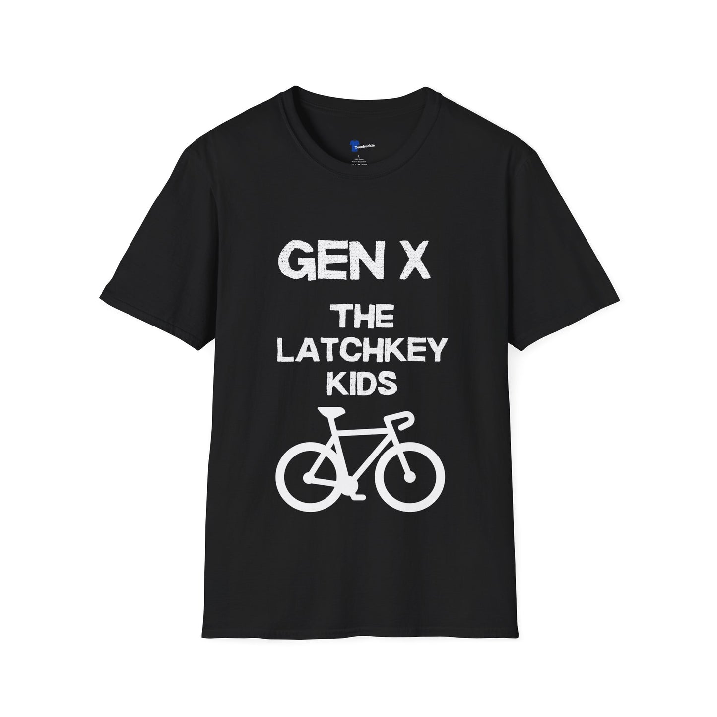 Gen X Shirt The Latchkey Kids, Funny Generation X Graphic Tee, Retro 80s Bicycle TShirt, Sarcastic Streetlight Kids Apparel Birthday Gift