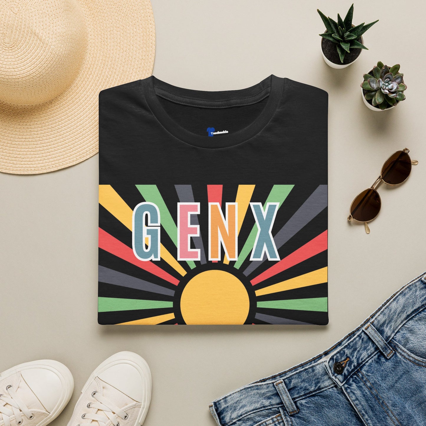 Gen X Shirt Raised on Hose Water and Neglect T-Shirt Distressed Retro Sunburst Graphic Tee Funny Generation X Latchkey Kid Gift Humorous Nostalgia Apparel=