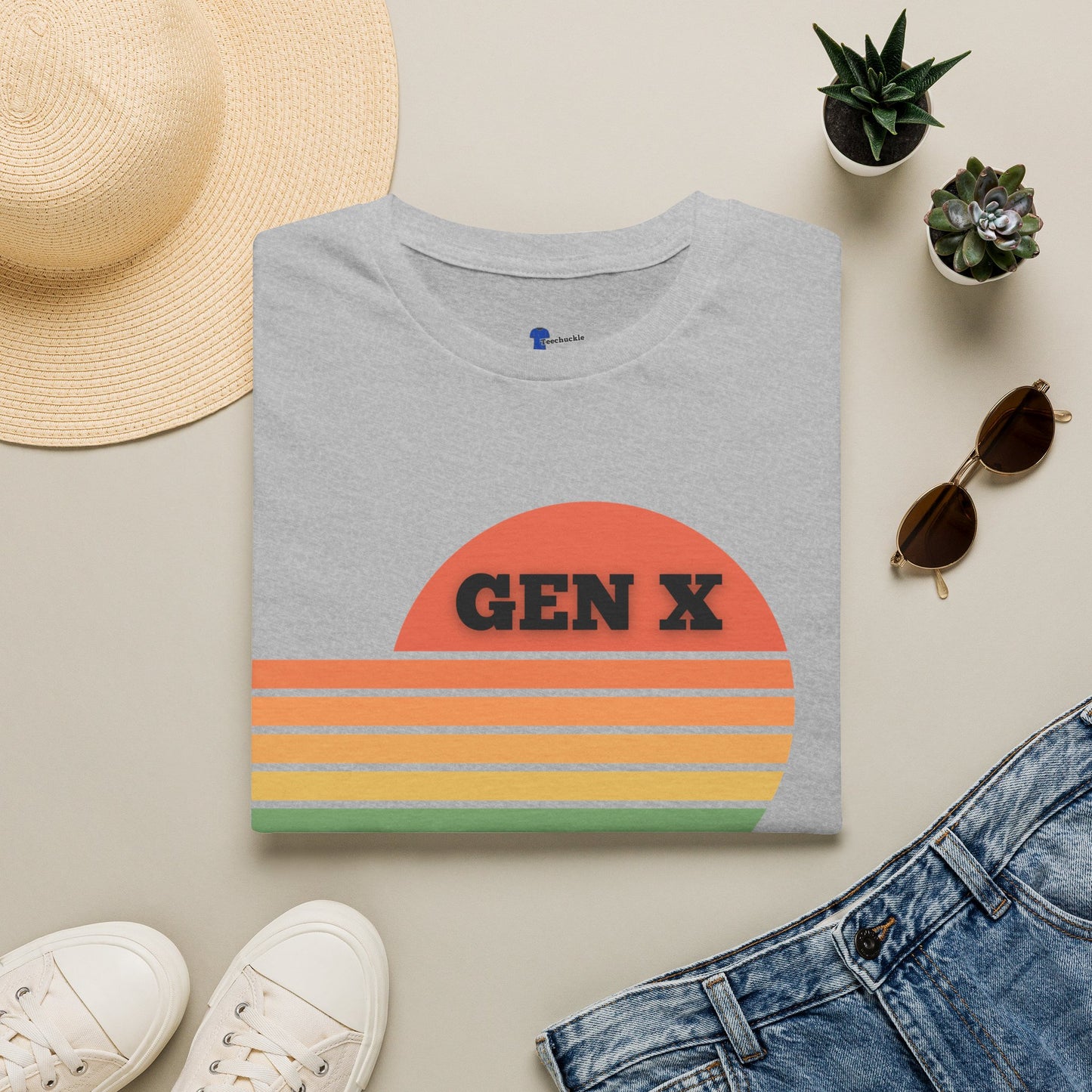 Gen X Retro Sunset T-Shirt | Funny Generation X Attitude Tee | Sarcastic I Say What Everyone Is Thinking Shirt