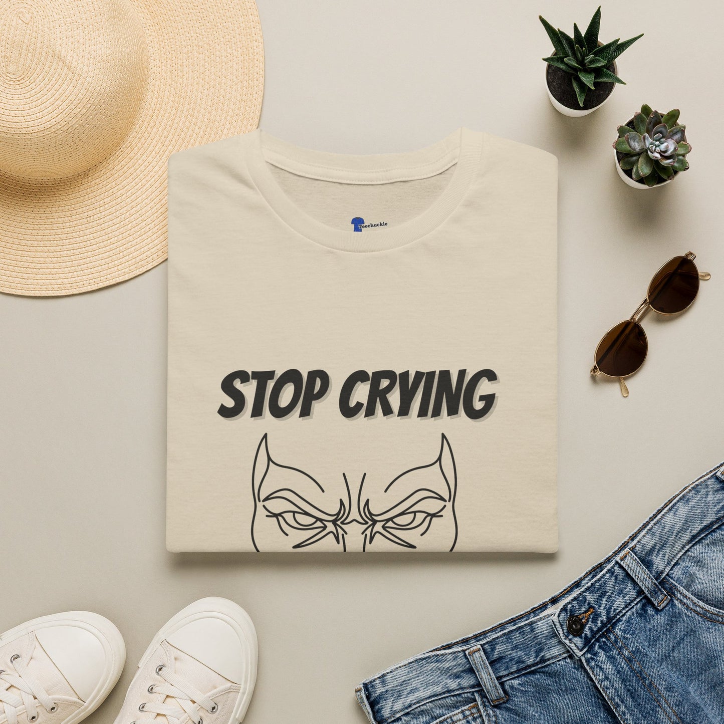Comic Face Design Funny Gen X Nostalgia Shirt, Stop Crying Comic Graphic T-Shirt, Old School Tough Love Parenting Tee, Sarcastic Childhood Sayings, Retro Comic Book Line Art, Forgotten...