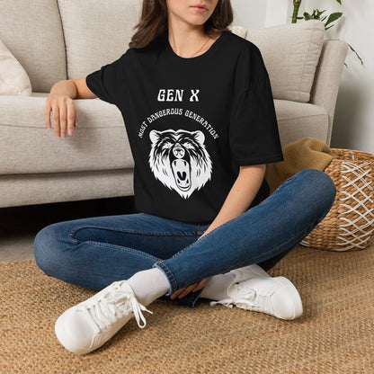 Gen X Shirt Most Dangerous Generation Tee, Outlaw Generation X T-Shirt, 1970s Birthday Gift For Gen X, Badass Latchkey Kid Bear Apparel