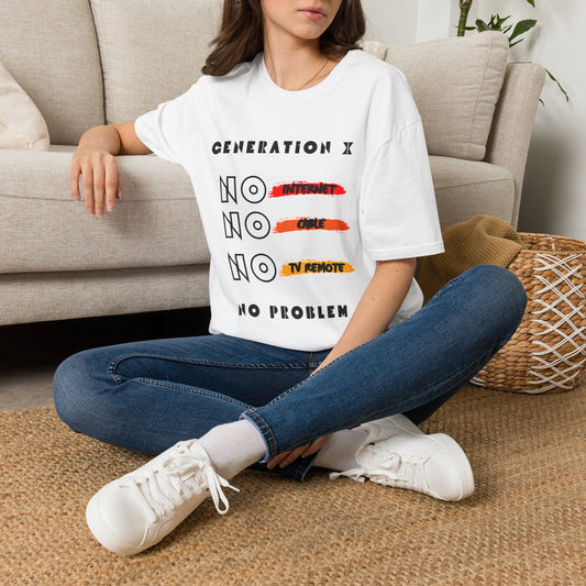 Funny Gen X Shirt No Internet No Cable No Problem, Retro Childhood Nostalgia T-Shirt, Sarcastic Generation X Tee, Latchkey Kid Birthday Gift