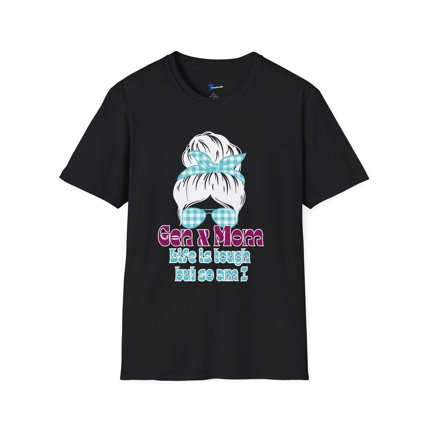 en X Bulldog T-Shirt Generation X 1965 1980 Birth Year Graphic Tee Tough Retro Gen X Gift Hardcore Nostalgia Black Apparel Funny Mascot Shirt