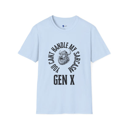 Funny Gen X Sarcasm Shirt, You Cant Handle My Sarcasm Viking T-Shirt, Sarcastic Generation X Tee, Retro Viking Graphic Shirt, Badass Gen X Gift
