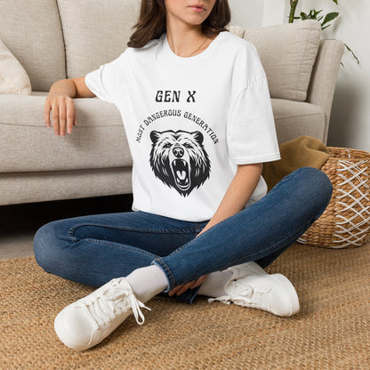 Gen X Shirt Most Dangerous Generation Tee, Outlaw Generation X T-Shirt, 1970s Birthday Gift For Gen X, Badass Latchkey Kid Bear Apparel