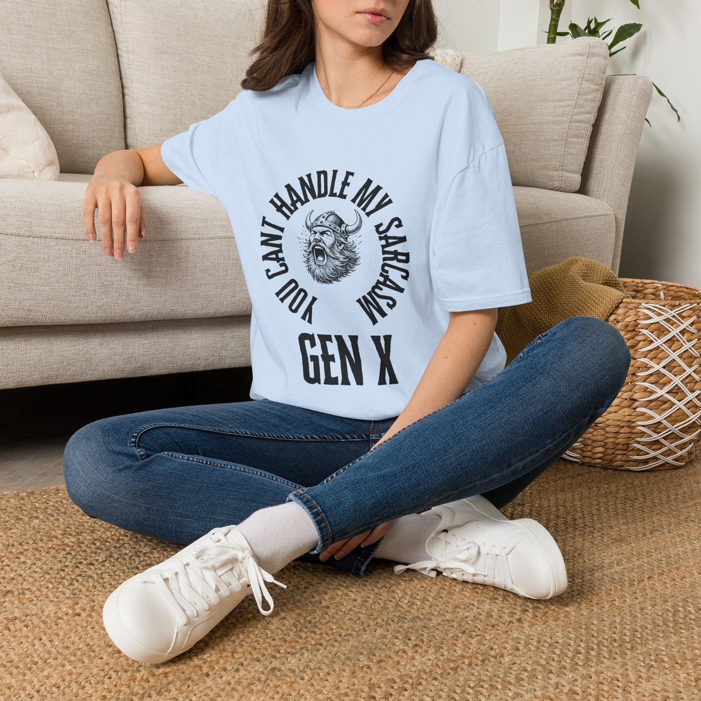 Funny Gen X Sarcasm Shirt, You Cant Handle My Sarcasm Viking T-Shirt, Sarcastic Generation X Tee, Retro Viking Graphic Shirt, Badass Gen X Gift