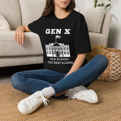 Gen X Old School Shirt, The Best School Generation X T-Shirt, Retro Schoolhouse Graphic Tee, 80s Nostalgia Clothing, Funny Vintage Institutional Gift