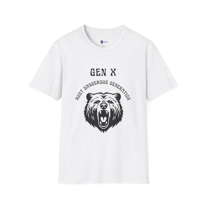 Gen X Shirt Most Dangerous Generation Tee, Outlaw Generation X T-Shirt, 1970s Birthday Gift For Gen X, Badass Latchkey Kid Bear Apparel