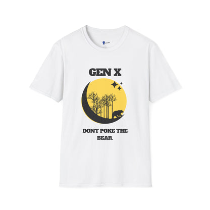 Funny Gen X Dont Poke The Bear Shirt, Sarcastic Generation X T-Shirt, Retro Wilderness Bear Graphic Tee, Outdoor Survivalist Humorous Gift