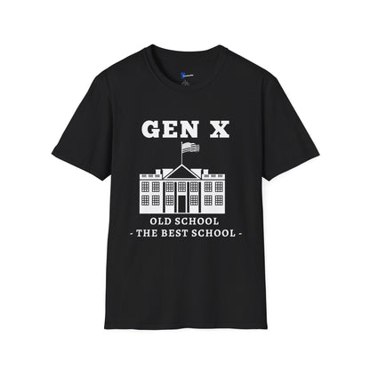 Gen X Old School Shirt, The Best School Generation X T-Shirt, Retro Schoolhouse Graphic Tee, 80s Nostalgia Clothing, Funny Vintage Institutional Gift