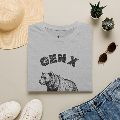 Vintage Gen X Bear T-Shirt, Retro 1965-1980 Generation X Shirt, Distressed Grizzly Bear Graphic Tee, 70s 80s Nostalgia Gift
