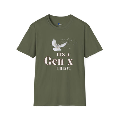 Gen X shirt, Its a Gen X Thing Graphic Tee, Vintage Generation X T-shirt, Retro 80s Nostalgia Gift, Cool Aesthetic Bird T-shirt