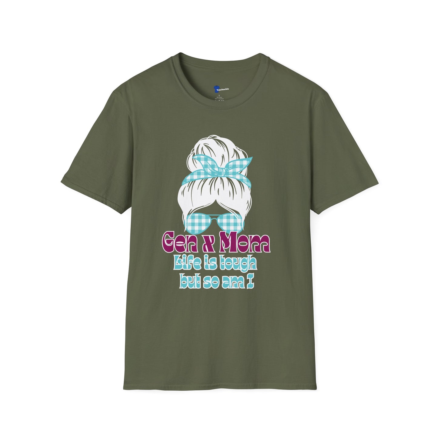 en X Bulldog T-Shirt Generation X 1965 1980 Birth Year Graphic Tee Tough Retro Gen X Gift Hardcore Nostalgia Black Apparel Funny Mascot Shirt