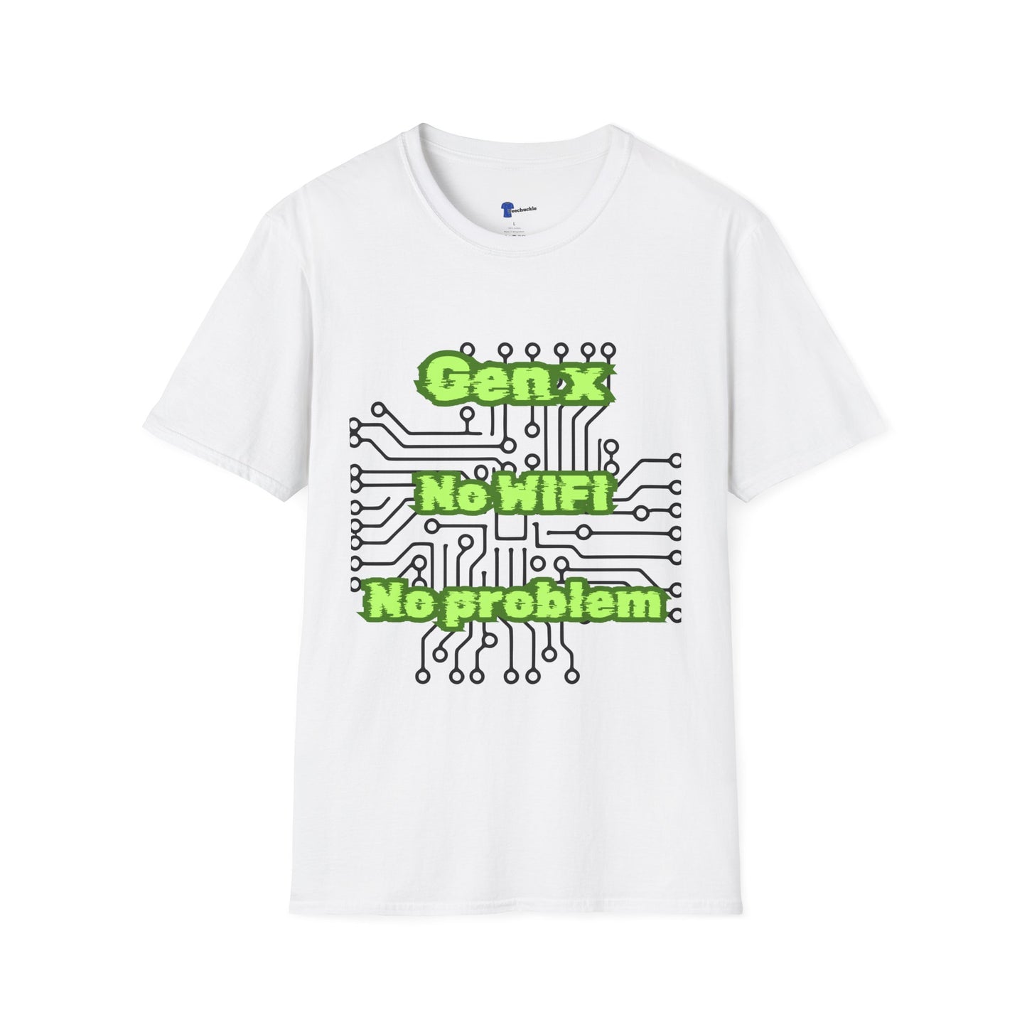 Gen X No WiFi No Problem Shirt, Sarcastic Circuit Board Graphic Tee, Retro Tech TShirt Dark Aesthetic, Cyberpunk Generation X Gift, Funny Computer Nerd Apparel