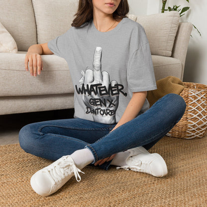 Funny Gen X Whatever T-Shirt | Retro 90s Grunge Hand Tee