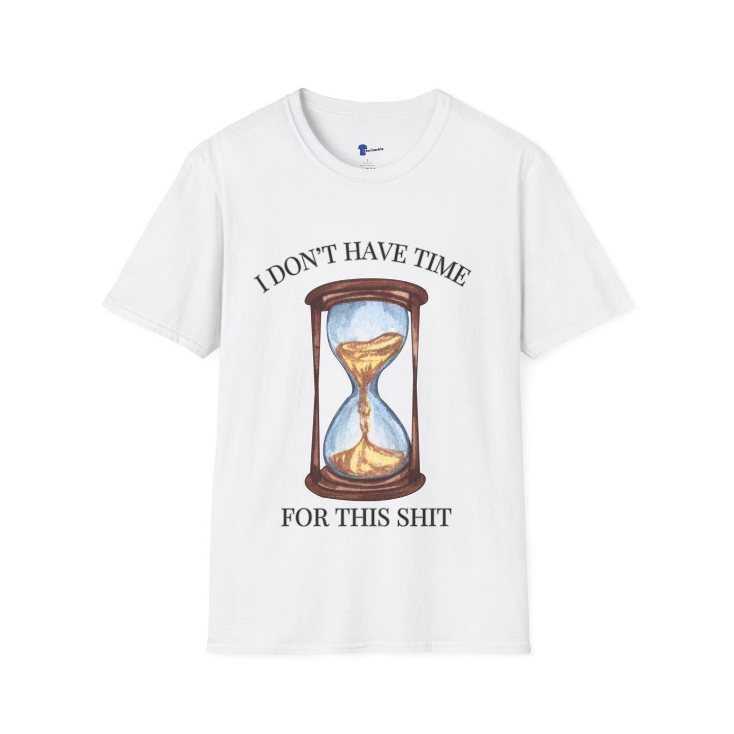 Hourglass Design (Long Title)Sarcastic Gen X Hourglass Shirt, I Don't Have Time For This Funny T-Shirt, Retro Watercolor Graphic Tee, No Patience Relatable Humor, Moody Antique Aesthetic, Blunt...