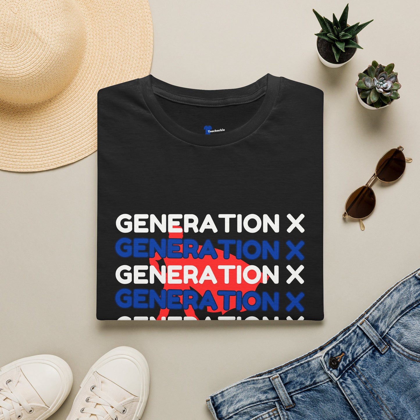 Funny Gen X Superhero T-Shirt | Retro Generation X Graphic Tee