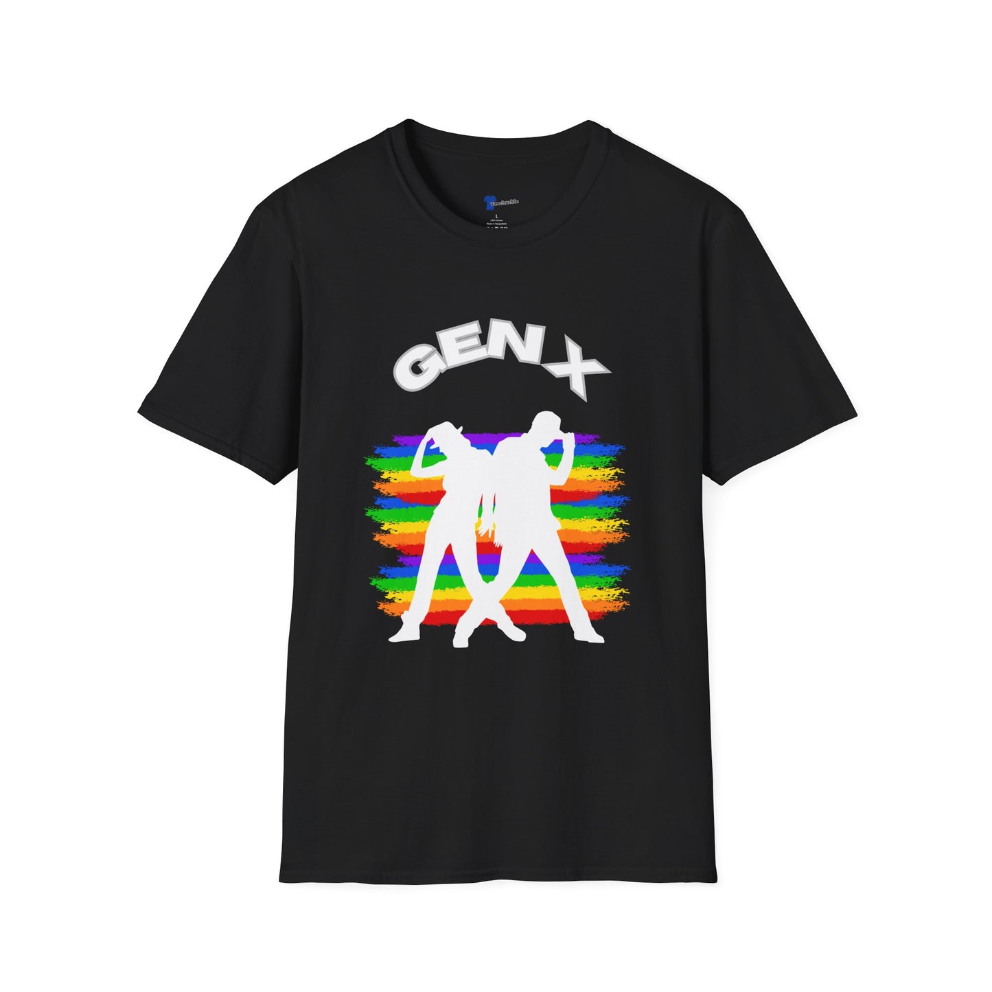 Retro Gen X Pride T-Shirt, Rainbow Generation X Dancers Tee, Vintage 80s 90s Club Music Graphic Shirt