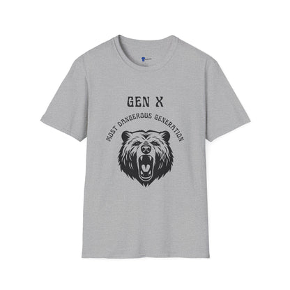 Gen X Shirt Most Dangerous Generation Tee, Outlaw Generation X T-Shirt, 1970s Birthday Gift For Gen X, Badass Latchkey Kid Bear Apparel