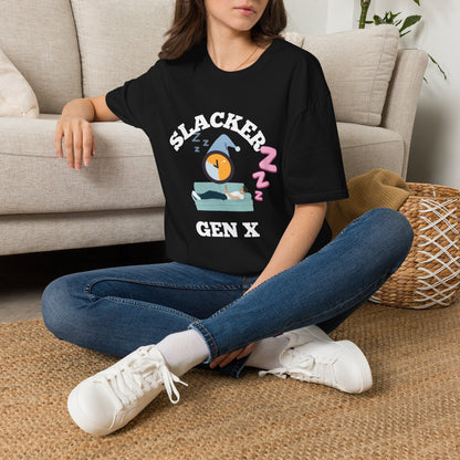 Vintage Gen X Slacker Shirt, Retro 1965-1980 Graphic T-Shirt, 90s Grunge Aesthetic Tee, Funny Generation Birthday Gift, Sarcastic Nostalgia Apparel, Cozy Couch Sleeping Clock Top