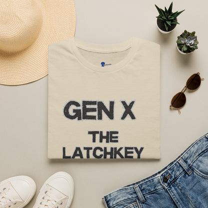 Gen X Shirt The Latchkey Kids, Funny Generation X Graphic Tee, Retro 80s Bicycle TShirt, Sarcastic Streetlight Kids Apparel Birthday Gift