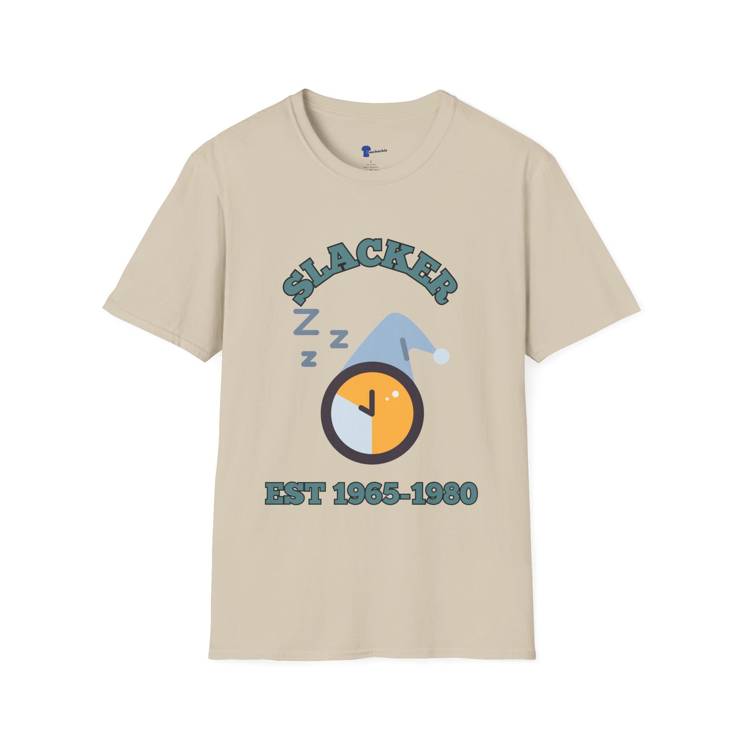 Vintage Gen X Slacker Shirt, Retro 1965-1980 Graphic T-Shirt, 90s Grunge Aesthetic Tee, Funny Generation Birthday Gift, Sarcastic Nostalgia Apparel, Cozy Couch Sleeping Clock Top