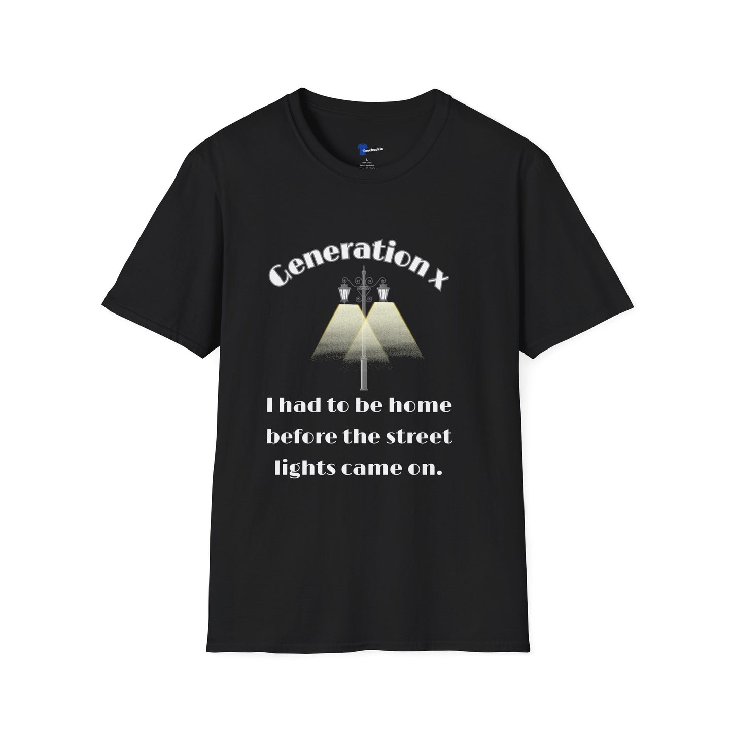 Funny Gen X Street Lights T-Shirt - Retro 80s Latchkey Kid Nostalgia Tee