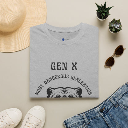 Gen X Shirt Most Dangerous Generation Tee, Outlaw Generation X T-Shirt, 1970s Birthday Gift For Gen X, Badass Latchkey Kid Bear Apparel