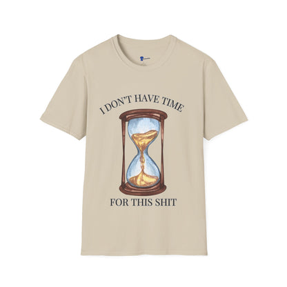Hourglass Design (Long Title)Sarcastic Gen X Hourglass Shirt, I Don't Have Time For This Funny T-Shirt, Retro Watercolor Graphic Tee, No Patience Relatable Humor, Moody Antique Aesthetic, Blunt...
