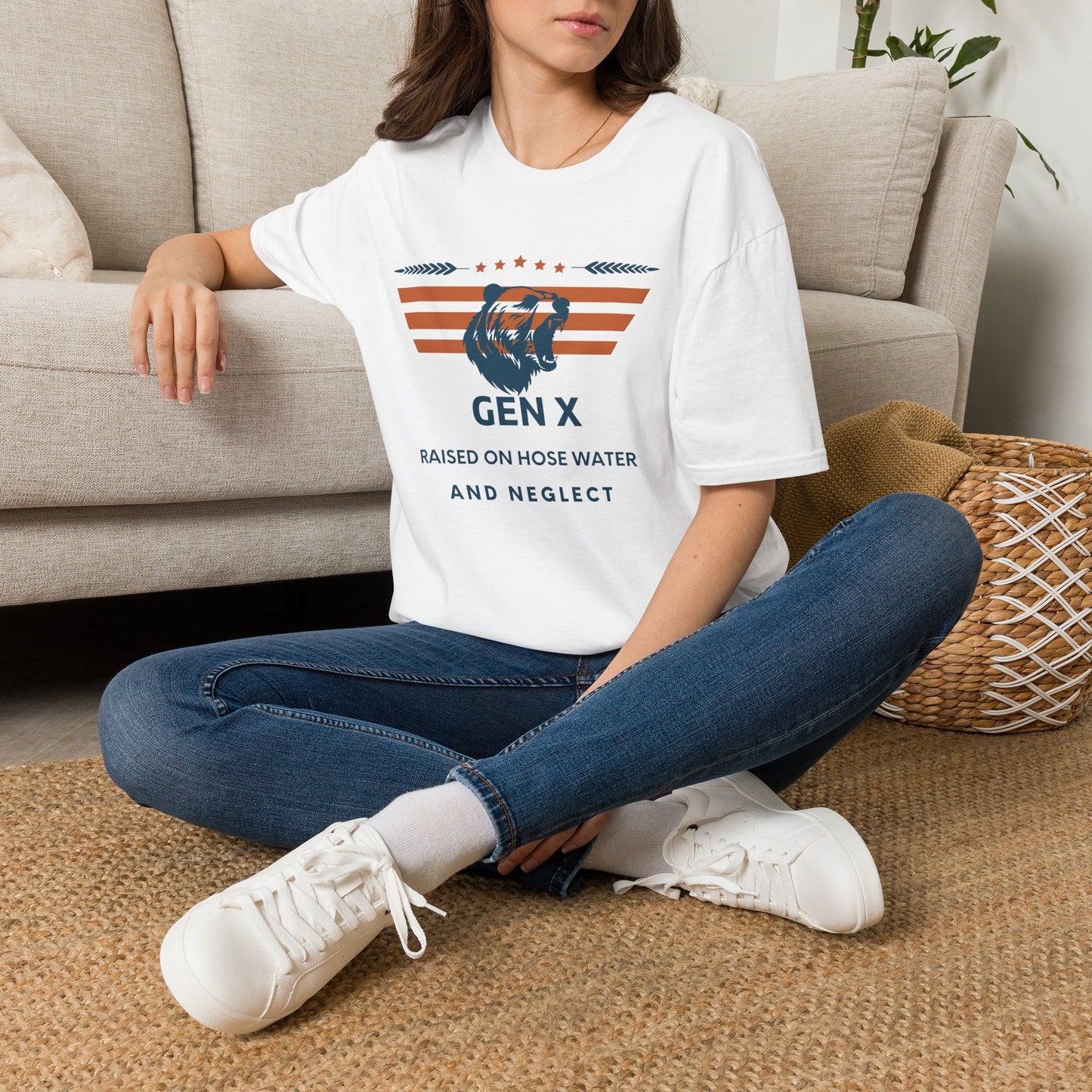 Gen x Raised On Hose Water And Neglect T-shirt,  Bear Tee, Gen X Pride Shirt