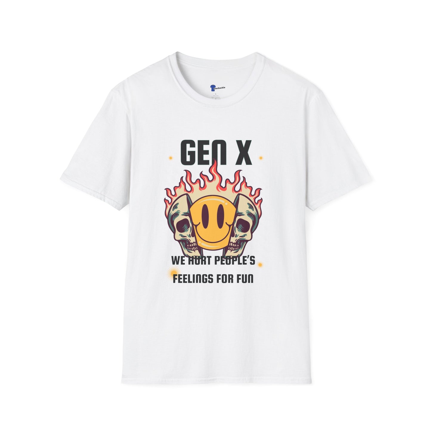 Gen X Shirt We Hurt People's Feelings For Fun T-Shirt, Funny Generation X Sarcastic Tee, Grunge Skull Smiley Face Graphic, Retro 90s Gift