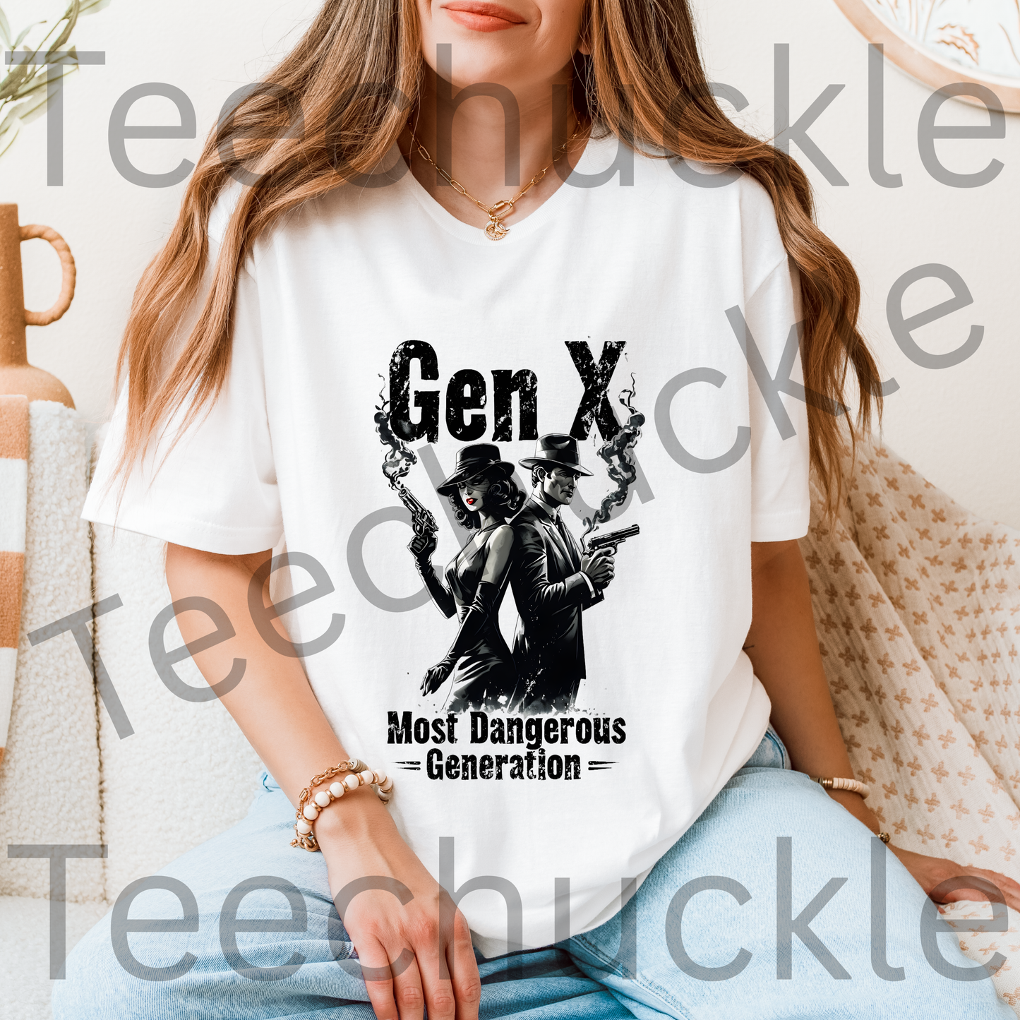 Teechuckle Unisex Gen x Most Dangerous Generation T-Shirt