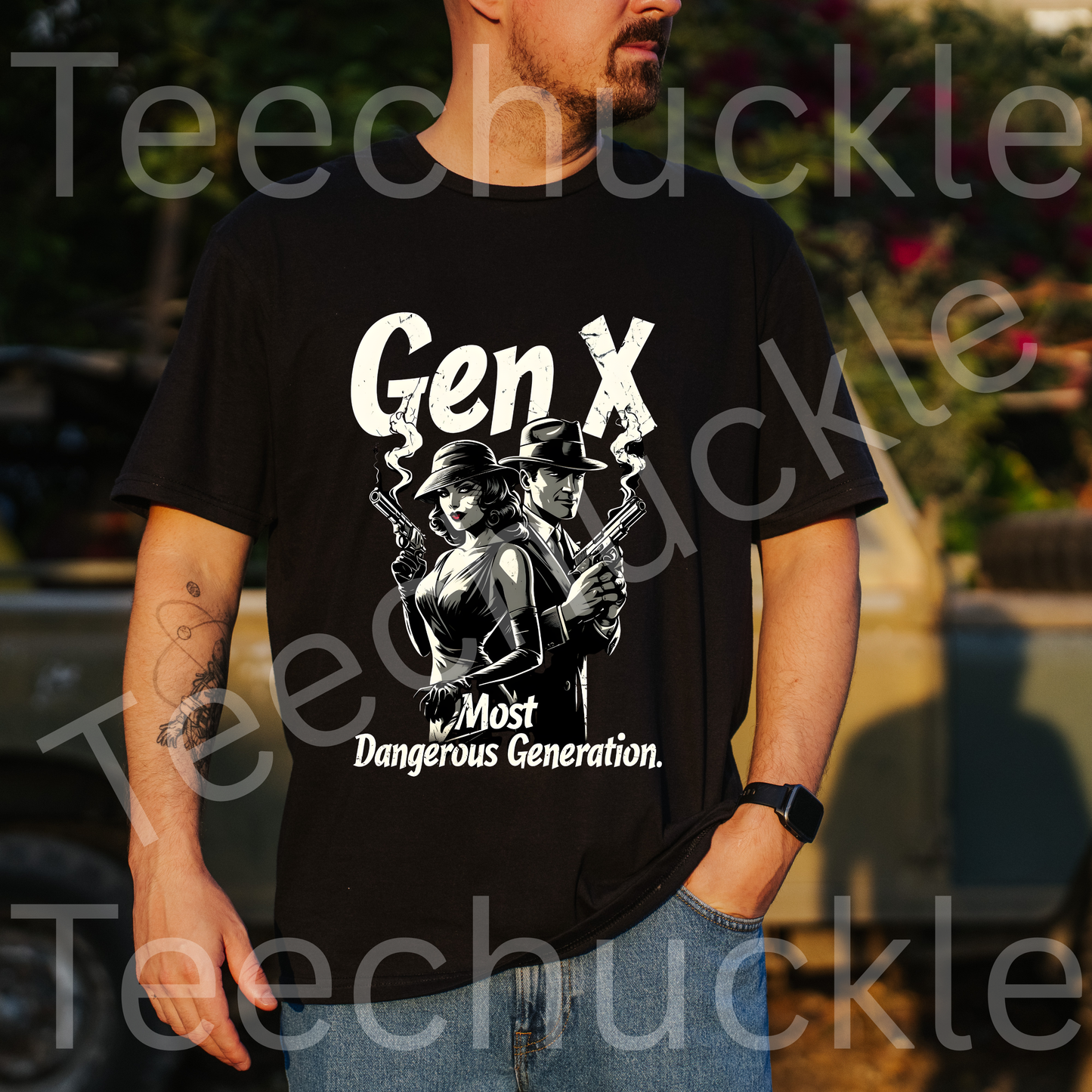 Teechuckle Unisex Gen x Most Dangerous Generation T-Shirt