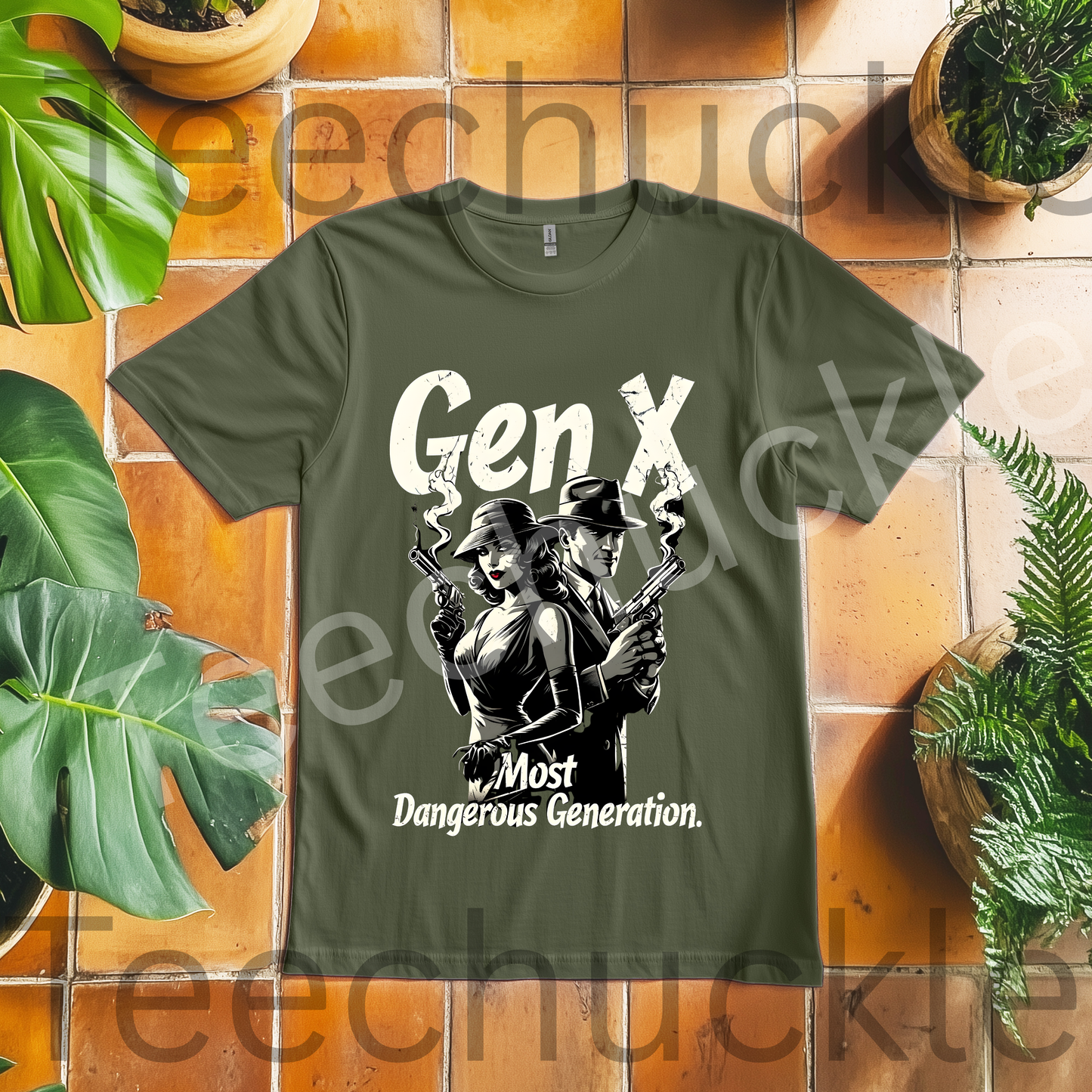 Teechuckle Unisex Gen x Most Dangerous Generation T-Shirt