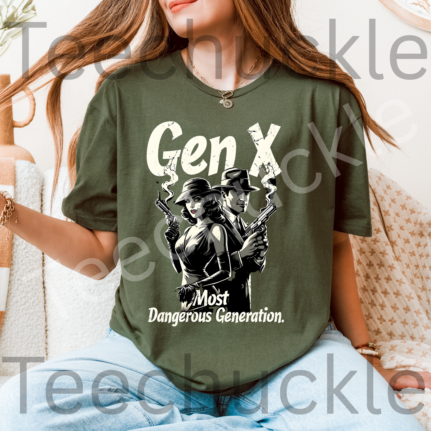 Teechuckle Unisex Gen x Most Dangerous Generation T-Shirt