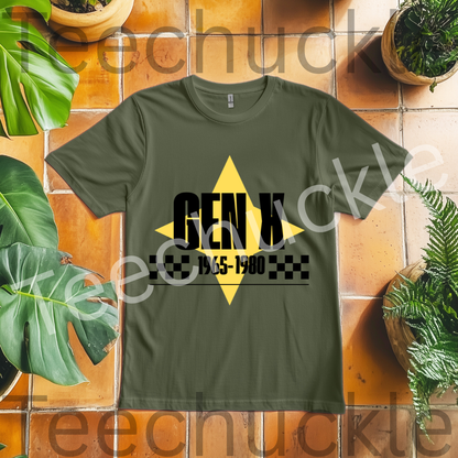 Teechuckle Unisex Gen x 1965-1980 T-shirt