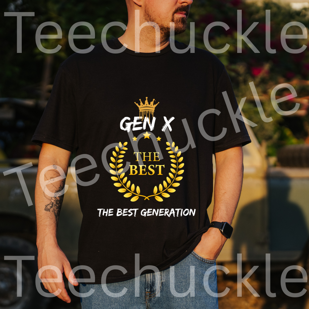 Teechuckle Unisex Gen X Are Legends 1965-1980 T-shirt