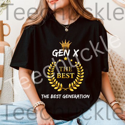 Teechuckle Unisex Gen X Are Legends 1965-1980 T-shirt