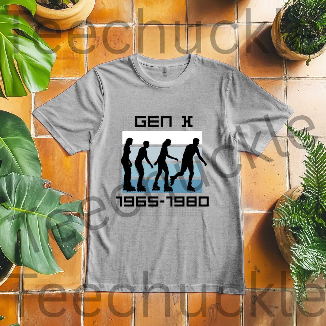 Teechuckle Unisex Gen x 1965-1980 T-shirt