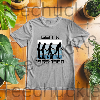 Teechuckle Unisex Gen x 1965-1980 T-shirt