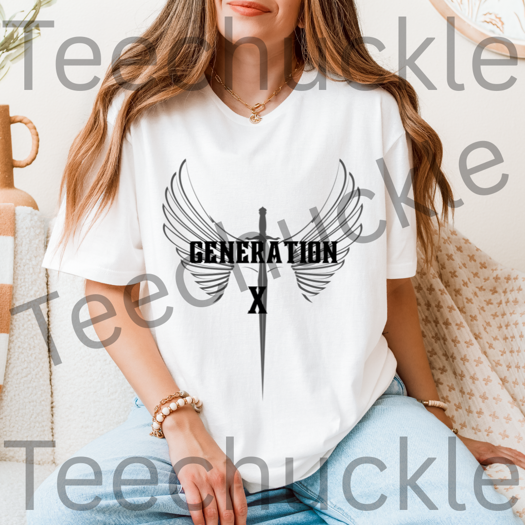 Teechuckle Unisex Generation x T-shirt