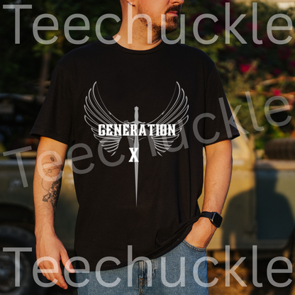 Teechuckle Unisex Generation x T-shirt
