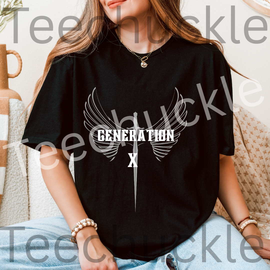 Teechuckle Unisex Generation x T-shirt